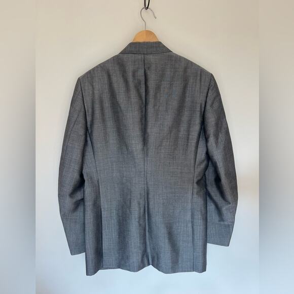 VALENTINO MENS GREY BLAZER SUIT JACKET ONE BUTTON - Picture 2 of 6